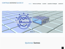 Tablet Screenshot of cortinasmoreno.com.mx